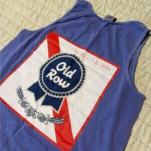 Old Row Blue Tank Top